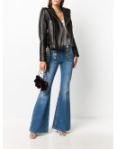 faded flare jeans