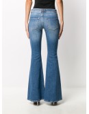 faded flare jeans