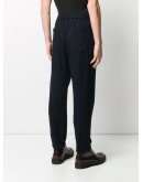 striped straight-leg trousers