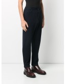 striped straight-leg trousers