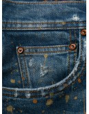 straight leg distressed jeans
