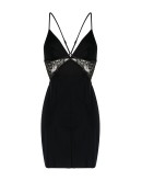 lace panel cut-out detail slip