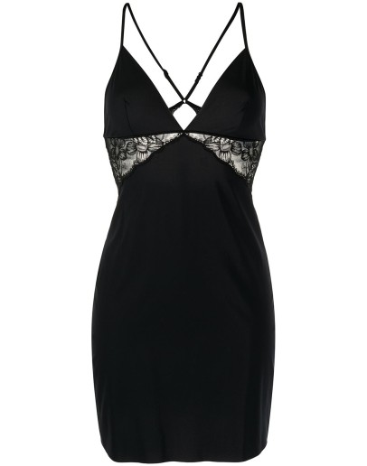 lace panel cut-out detail slip