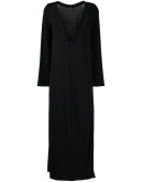 embroidered panel long nightie