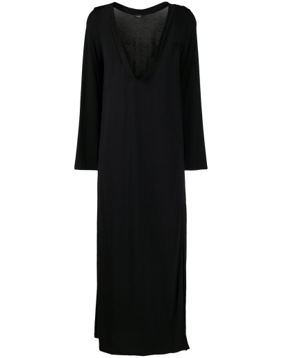 embroidered panel long nightie