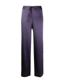 longsleeved wide leg silk pyjama set