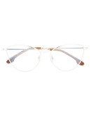 cat-eye frame clear lens sunglasses