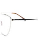cat-eye frame clear lens sunglasses