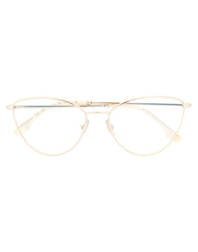 cat-eye frame clear lens glasses