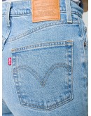 high rise straight-leg jeans