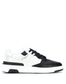 leather lace up trainers