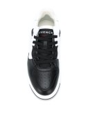 leather lace up trainers