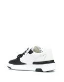 leather lace up trainers