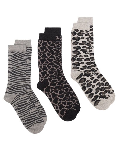 animal-print sock set
