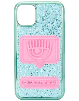 Eyelike glittered iPhone 11 case