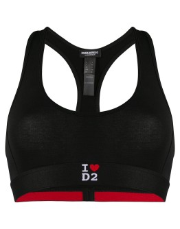 I Heart D2 sports bra