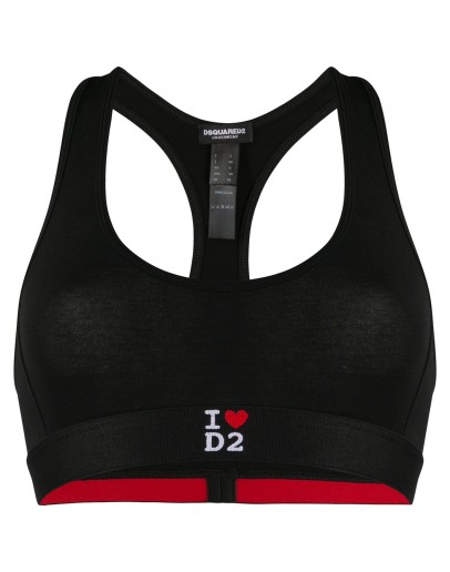 I Heart D2 sports bra