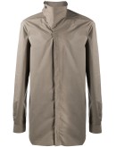 funnel-neck long sleeve shirt