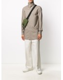 funnel-neck long sleeve shirt