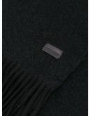 fringed knit scarf