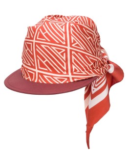 rear tie silk flat cap