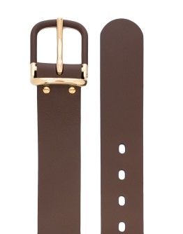   calf leather buckle belt  