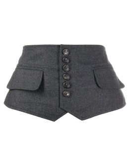 buttoned waist belt