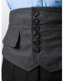 buttoned waist belt