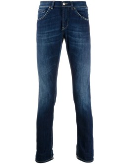 mid-rise slim-fit jeans 
