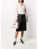 pleated knee-length shorts