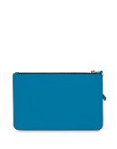 logo patch zip pouch