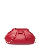 nappa leather clutch