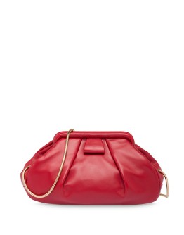 nappa leather clutch