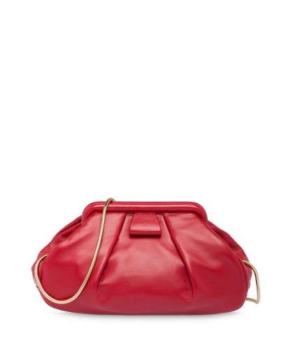 nappa leather clutch