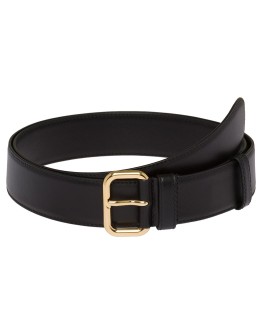 adjustable buckle leather belt