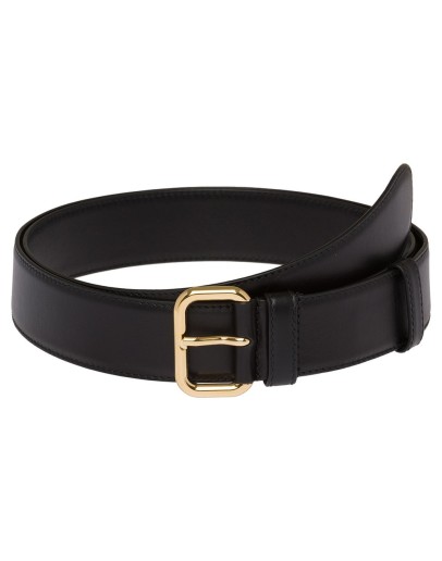 adjustable buckle leather belt