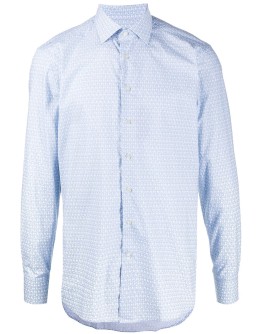 snake-monogram shirt