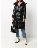 quilted mid-length down coat