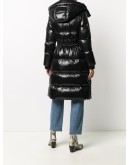quilted mid-length down coat