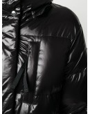 quilted mid-length down coat