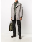 washed double breasted coat