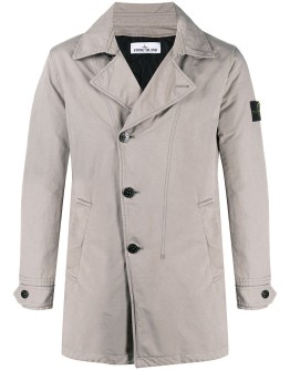 washed double breasted coat