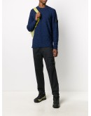 logo patch cargo trousers