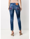 Jennifer distressed cropped jeans