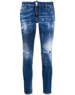 Jennifer distressed cropped jeans