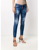 Jennifer distressed cropped jeans