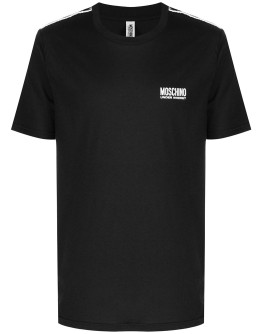 logo-tape cotton T-shirt