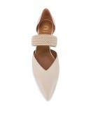 pointed leather loafers