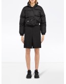 asymmetric front padded jacket