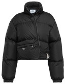 asymmetric front padded jacket